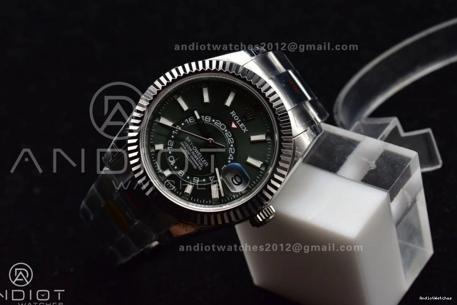 Noob on Green A23J SS Oyster 1109 Attractive SS Skydweller Edition Best Bracelet Dial 0509